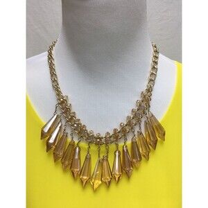 Bay to Baubles Women's Necklace Carabella Crystal Chandelier Gold-Tone NWT